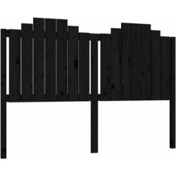 Vidaxl - Tête de lit Noir 166x4x110 cm Bois massif de pin Noir