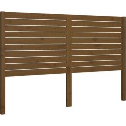 Vidaxl - Tête de lit Marron miel 126x4x100 cm Bois massif de pin marron miel