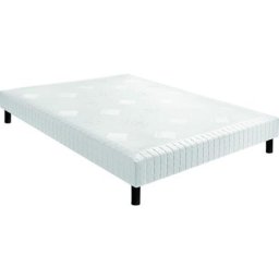 Sommier Epeda confort médium écru 18 cm nature 2x90x200 - Ecru