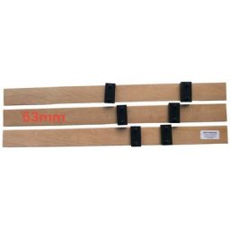 Lot 3 lattes 61 cm (610mm) largeur 53 mm ép 8 mm 7 plis 6 embouts 7 plis pour clic clac bz sommier,