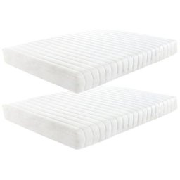 Lot de 2 - Luxe Matelas mémoire de forme 140x190 Memo - épaisseur 16cm- 8 zones de confort mousse