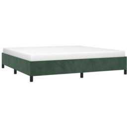 Vidaxl - Cadre de lit Vert foncé 200x200 cm Velours Vert foncé