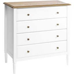 Commode 4 Tiroirs Solen Atmosphera créateur d'intérieur - Blanc