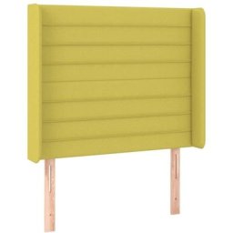 Tête de lit avec oreilles Vert 93x16x118/128 cm Tissu Vidaxl Green