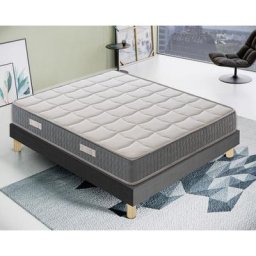 Ilovesleep - Matelas Mousse - Accueil Mémoire De Forme - Haut 21 Cm - Mod Delphine - Haute Densité