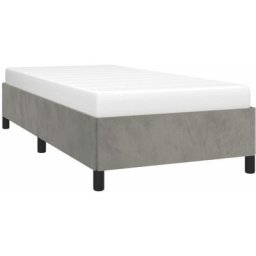 Vidaxl - Cadre de lit Gris clair 80x200 cm Velours