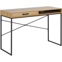 Sea Bureau avec 1 tablette de rangement et 1 tiroir, chêne sauvage. - Naturelle