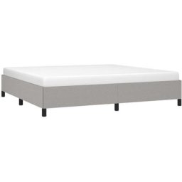 Cadre de lit Gris clair 200x200 cm Tissu Vidaxl Gris clair
