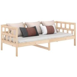Lit de jour Bois massif de pin 90x190 cm Vidaxl Brown