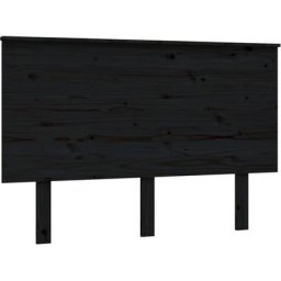 Vidaxl - Tête de lit Noir 124x6x82,5 cm Bois massif de pin Noir