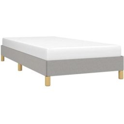 Cadre de lit Gris clair 100x200 cm Tissu
