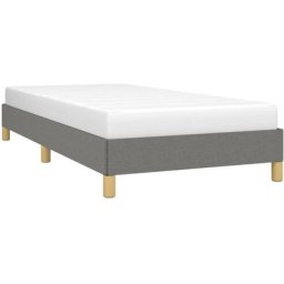 Vidaxl - Cadre de lit Gris foncé 90x200 cm Tissu Gris foncé
