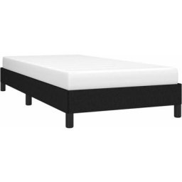 Cadre de lit Noir 90x200 cm Tissu Vidaxl Noir