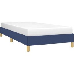 Cadre de lit Bleu 80x200 cm Tissu Vidaxl Bleu