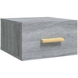 Table de chevet murale Sonoma gris 35x35x20 cm Vidaxl Sonoma gris