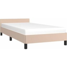 Vidaxl - Cadre de lit avec tête de lit Cappuccino 80x200 cm Similicuir Cappuccino
