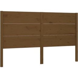 Tête de lit Marron miel 126x4x100 cm Bois massif de pin vidaXL - marron miel