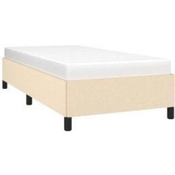 Cadre de lit Crème 90 x 200 cm Tissu Vidaxl Crème