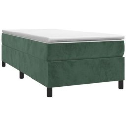 Vidaxl - Sommier à ressorts de lit Vert foncé 90x190 cm Velours Dark green