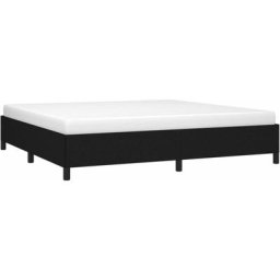 Cadre de Lit Noir 200x200 cm Tissu Vidaxl Noir