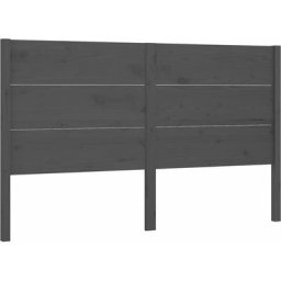 Tête de lit Gris 206x4x100 cm Bois massif de pin Vidaxl Gris
