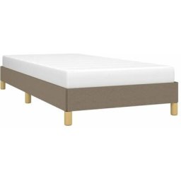 Cadre de lit Taupe 100x200 cm Tissu Vidaxl Taupe