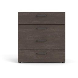 Dallas Commode à 4 tiroirs, teinte chêne foncé. - Naturelle