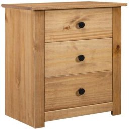 Table de chevet 46x40x57 cm Pin Gamme Panama Vidaxl Marron