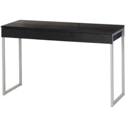 Fula Bureau 3 tiroirs, teinte frêne noir.