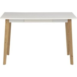 Raven Bureau avec 1 tiroir, blanc.