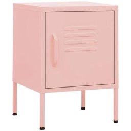 Tables de chevet 2 pcs Rose 35x35x51 cm Acier Vidaxl Rose