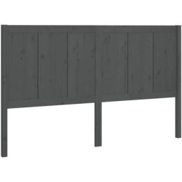 Tête de lit Gris 155,5x4x100 cm Bois massif de pin Vidaxl Gris