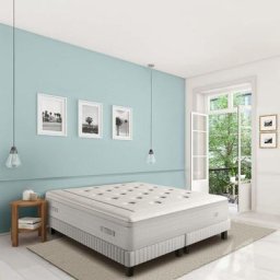 Ens extension 180x200 matelas H29 ressort ensachés, ferme, 2 sommiers