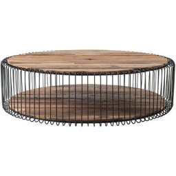 Barca Table basse en bois de bateau naturel.