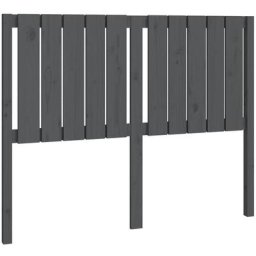 Vidaxl - Tête de lit Gris 125,5x4x100 cm Bois massif de pin Gris