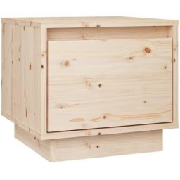 Table de chevet en bois cubique avec tiroir 35x42x32cm diverses couleurs Couleur : Brun clair