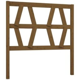 Tête de lit Marron miel 106x4x100 cm Bois massif de pin Vidaxl marron miel