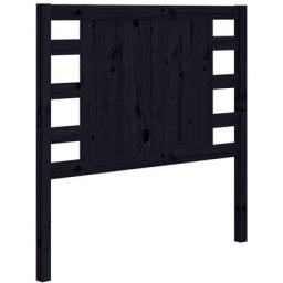 Vidaxl - Tête de lit Noir 81x4x100 cm Bois massif de pin Noir