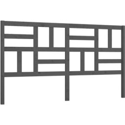 Vidaxl - Tête de lit Gris 206x4x104 cm Bois massif de pin Grey