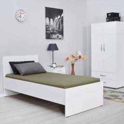 Lili - Lit 1 place blanc 90 x 190 cm - Blanc