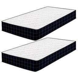 Matelas Lot de 2 - 90x200cm - Épaisseur 16 cm - Luxe Matelas Mousse Mémoire de Forme pour Lit