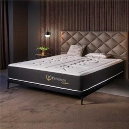 Matelas Privilège 160x200 cm - Très épais 30 cm - Mousse mémoire de forme hr, Blue Latex