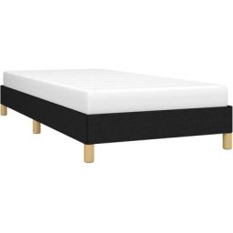 Cadre de lit Noir 100x200 cm Tissu