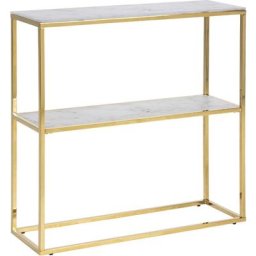 Almaz Console avec 1 tablette de rangement, blanc. - Blanc