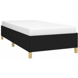 Cadre de lit Noir 90x200 cm Tissu vidaXL - Noir