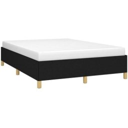 Cadre de lit Noir 140x190 cm Tissu Vidaxl Noir