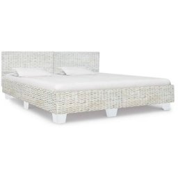 Cadre de lit Gris Rotin naturel 180 x 200 cm Vidaxl Grey