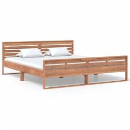 Vidaxl - Cadre de lit Bois de teck massif 180x200 cm n/a