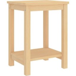 Table de chevet Bois clair 35x30x47 cm Bois de pin massif Vidaxl Bois clair