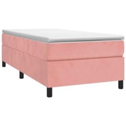 Vidaxl - Sommier à ressorts de lit Rose 100x200 cm Velours Pink